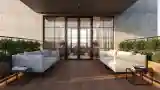 Concrete and Wood Terrace Lounge