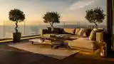 Moderny taras z widokiem