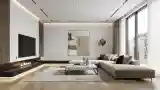 Modern Luxury Living Room with Fireplace