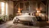 Golden Rest in Rustic Wood