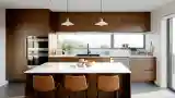 Kuchnia Modernistyczna z Drewnem