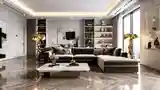 Salon Glamuru z Marmurowym Stolikiem