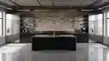 Industrial Kitchen with Raw Elegance