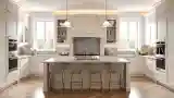 Elegant Kitchen in Cream and Gold