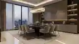 Modern Luxury Dining Room with Marble Floor