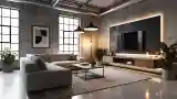 Industrial Loft Living Room
