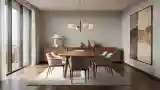 Elegant Dining Room with Mid-Century Modern Flair