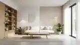 Japandi Living Room with Wood