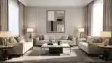 Elegancki Salon z Marmurem