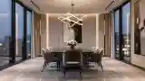Salon Jedzeniowy z Marmurami