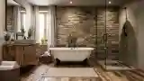 Rustic Stone Bathroom