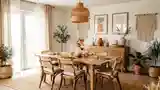 Elegancka Sala Do Jadalni Boho
