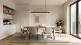 Modern Dining Room with Wood Accents