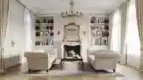 Classic Lounge with Velvet Sofas