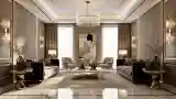 Grand Salon with Marble and Gold Accents