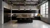 Industrial Kitchen w/ Concrete & Wood