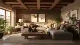Wood-Infused Living Room