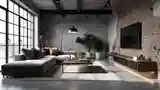 High-End Industrial Living Room