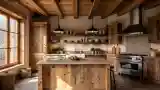 Rustic Kitchen with Warm Textures