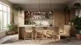 Kuchnia Boho z Drewnem i Teksturami