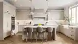 Elegant Kitchen with Marble Veins