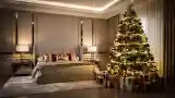 Glamorous Bedroom in Golden Ambiance