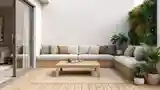 Japandi Terrace with Wood and Living Wall
