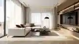 Moderny salon w luksusowym stylu