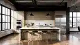 Loft Kuchnia Z Drewna I Stali