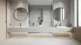 Przestronna łazienka w minimalistycznym stylu