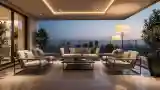 Terrasa Wysokości z Materiałami Eleganckimi