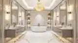 White Sanctuary in Marble Glow