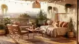 Boho Taras z Wędką