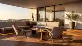 Wysokiej klasy taras w stylu mid-century