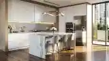 Glamour Kitchen with Marble and Wood