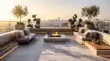 Urban Terrace with Fire Pit