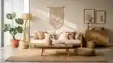 Bohemian Lounge with Warm Textures