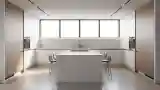 Minimalist Kitchen with Wood and Stone
