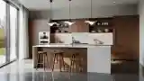 Świetlna Kuchnia W stylu Mid Century