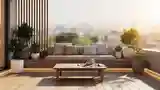 Terasa Japandi z Drewnem i Równowagą