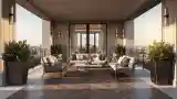 Modern Classic Terrace with View