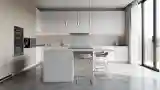Minimalist Kitchen with Wood and Concrete