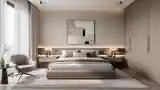 Szlachetny Pokój Łóżkowy w Stylu Minimalistycznym