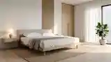 Japandi Bedroom with Wood Accents