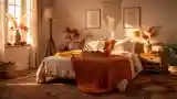 Wnętrze boho w ciepłych odcieniach