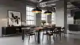 Wnętrze przemysłowe w stylu elegancji