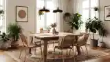 Elegancka Sala Jedzeniowa w Stylu Bohemian