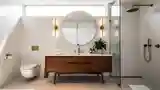 Minimalist Mid Century Modern Bathroom