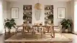 Elegant Dining Room in Natural Wood