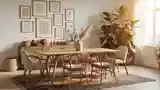 Elegancka Sala Stolowa w Stylu Boho